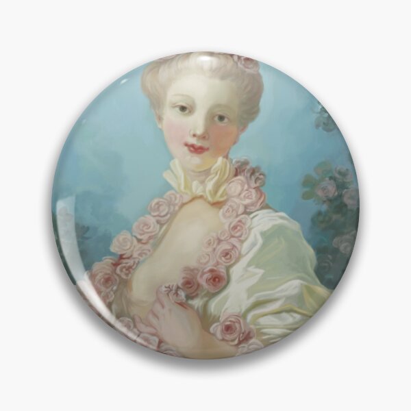 Item preview, Jean-Honore Fragonard Reproduction: Young Lady with a Garland of Roses Around her Neck designed and sold by misellapuella.