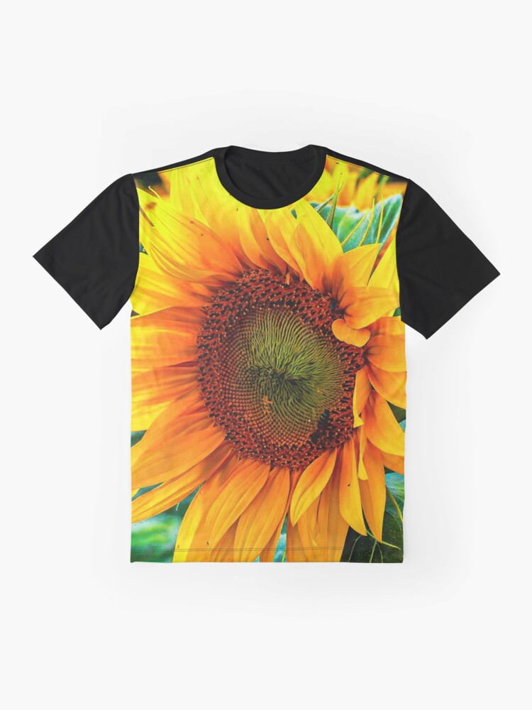 Alternate view of yellow flower blooming sunflower Graphic T-Shirt