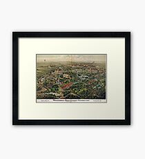 Vintage Nashville Centennial Park Map (1897) Framed Print