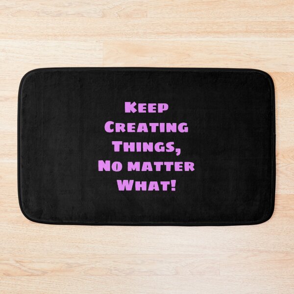 Item preview, Keep Creating Things, No Matter What! - Lavender With Black Background designed and sold by snail-galaxy.