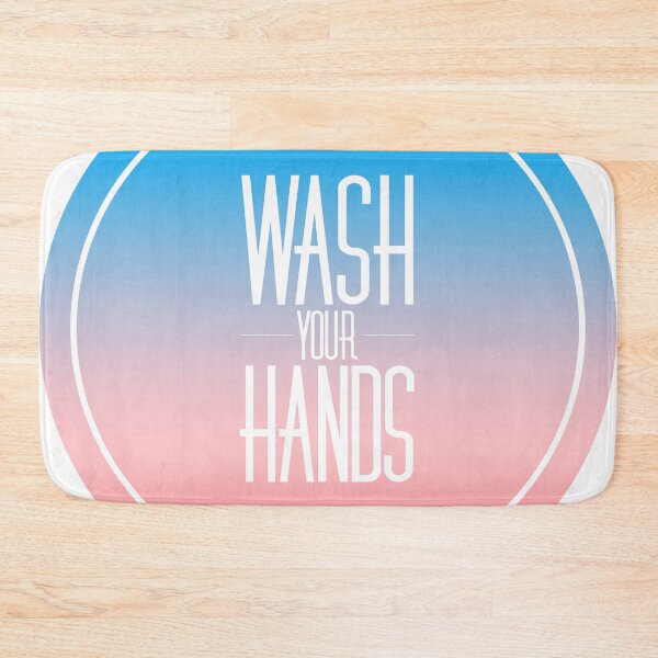 Item preview, Wash Your Hands (round sunset) designed and sold by Funkymask.