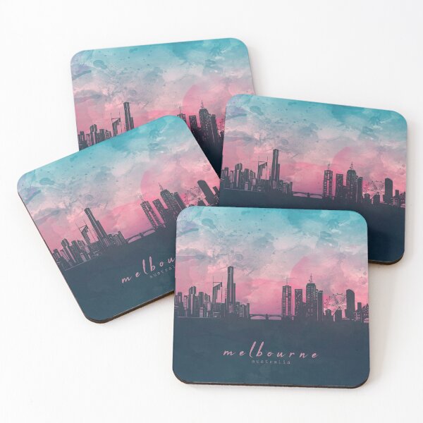 Artikelvorschau, Melbourne Skyline entworfen und verkauft von BekimART2.
