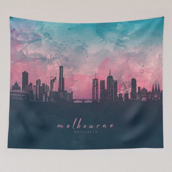 Item preview, melbourne skyline designed and sold by BekimART2.