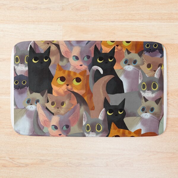 Lotsa cats Bath Mat