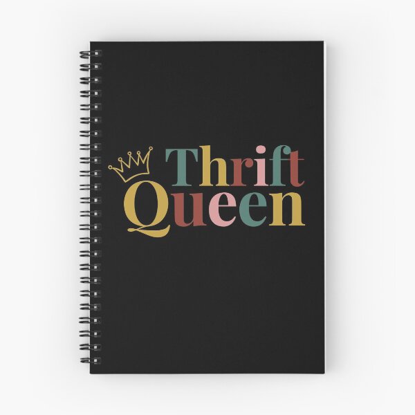 Item preview, "THRIFT QUEEN" for thrifter ( Colorful Rainbow with dark background ) designed and sold by bohovibes.