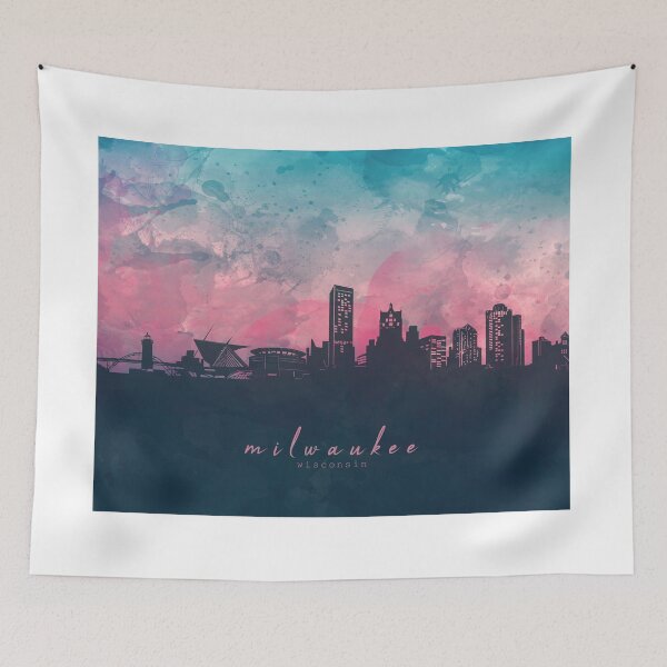 Item preview, milwaukee skyline designed and sold by BekimART2.