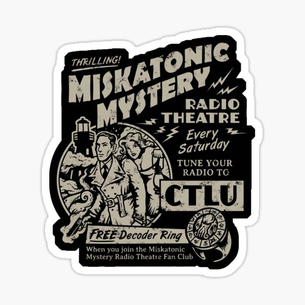 Miskatonic Mystery Radio Theatre Sticker