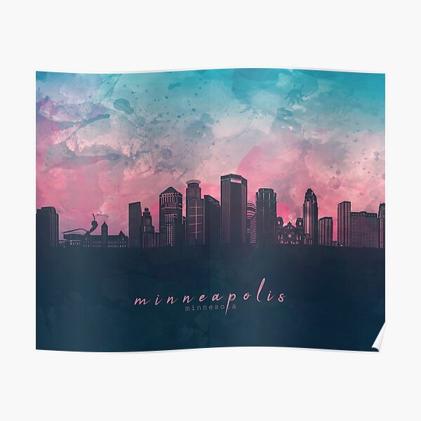 minneapolis skyline Poster
