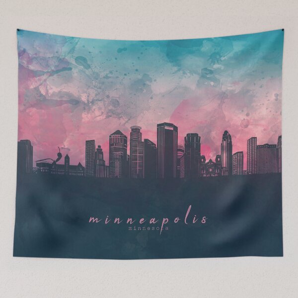 Item preview, minneapolis skyline designed and sold by BekimART2.
