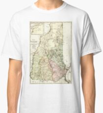 Vintage Map of New Hampshire (1796) Classic T-Shirt