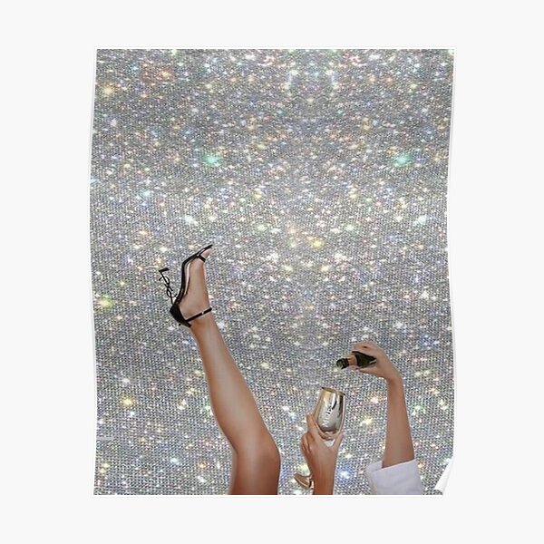 Vintage Champagne Sparkles Poster