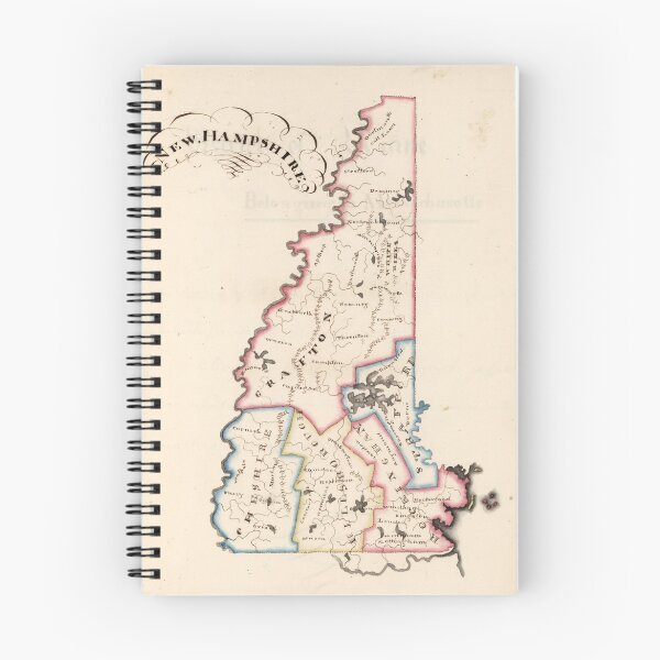 Item preview, Vintage Map of New Hampshire (1819) designed and sold by BravuraMedia.