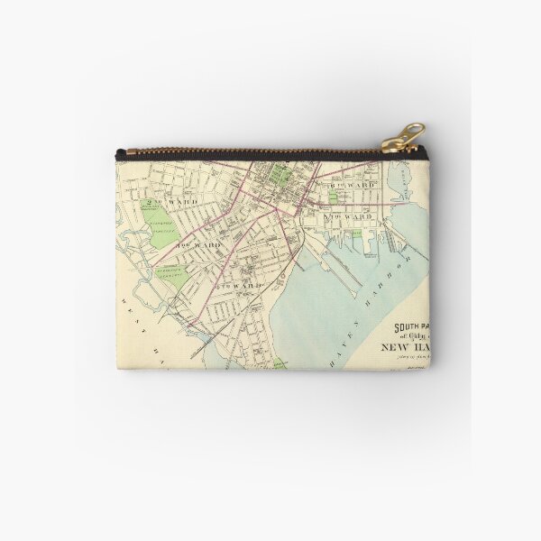 Item preview, Vintage Map of New Haven Connecticut (1893) designed and sold by BravuraMedia.
