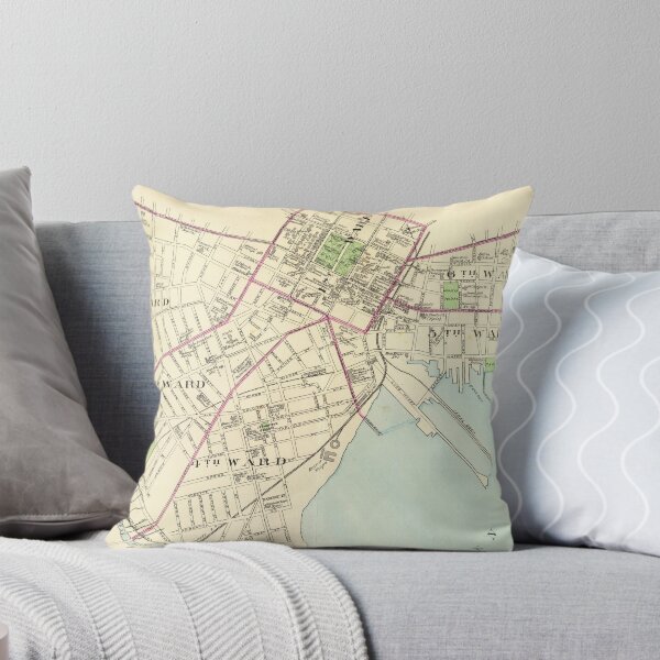 Item preview, Vintage Map of New Haven Connecticut (1893) designed and sold by BravuraMedia.