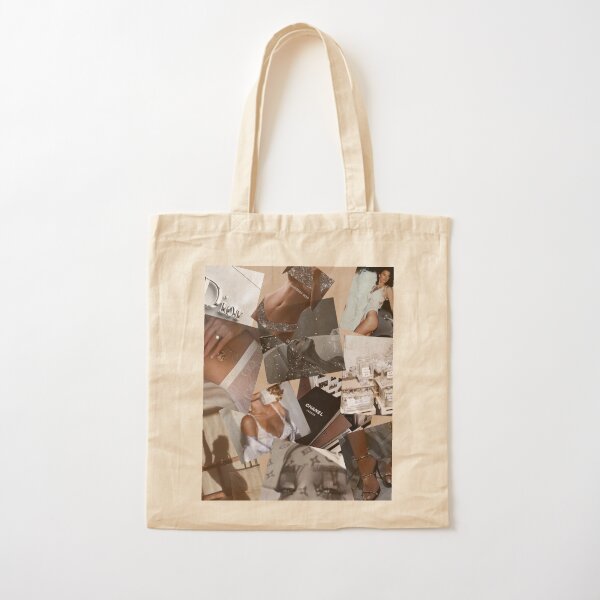 beige tote bag