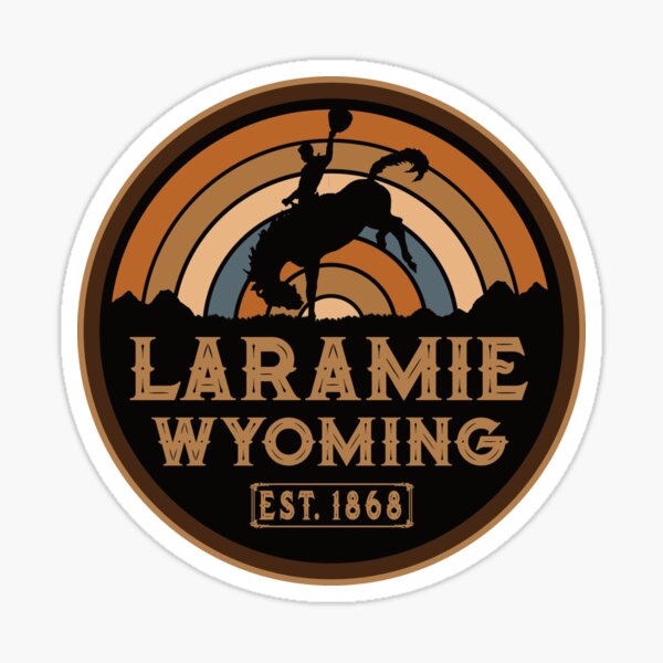 Item preview, Laramie Wyoming Retro Wild West Cowboy designed and sold by NoBonesLife.