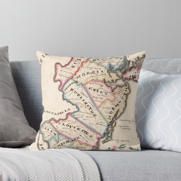 Artikelvorschau, Vintage Karte von New Jersey (1819) entworfen und verkauft von BravuraMedia.