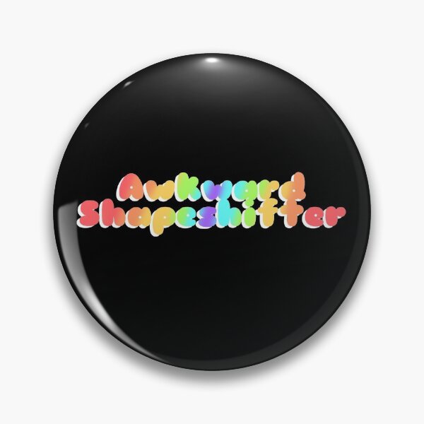 Artikelvorschau, Awkwardshapeshifter Logo WEISS entworfen und verkauft von awkwardmerch.