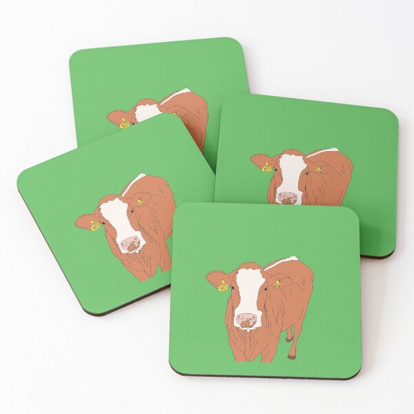 Item preview, Hereford x British Blue Cow print designed and sold by caitstott1.
