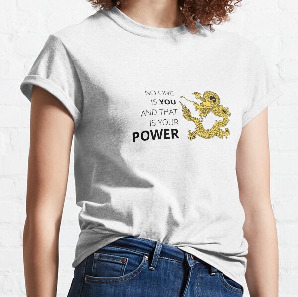 No One is You and That is your Power (Yellow) T-Shirt Classic T-Shirt