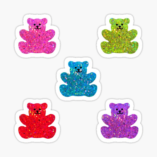 3d teddy bear stickers