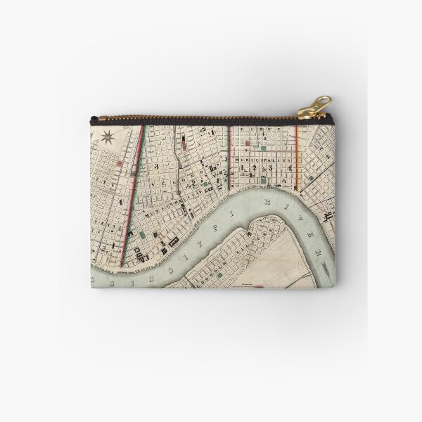 Item preview, Vintage Map of New Orleans Louisiana (1845) designed and sold by BravuraMedia.