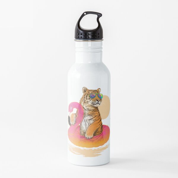 Chillin, Flamingo Tiger Water Bottle