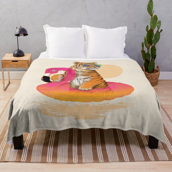 Item preview, Chillin, Flamingo Tiger designed and sold by 38Sunsets.