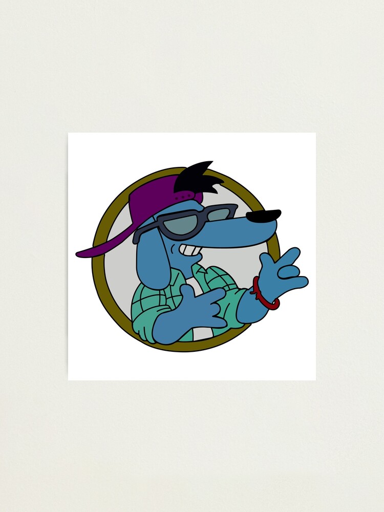 Retro Poochie The Dog Photographic Print By Flyasakite Redbubble