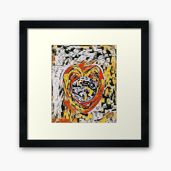 Spread the Love around the World #8 Helping People Heal xx Designed & Created by © Janet Watson Art Framed Art Print