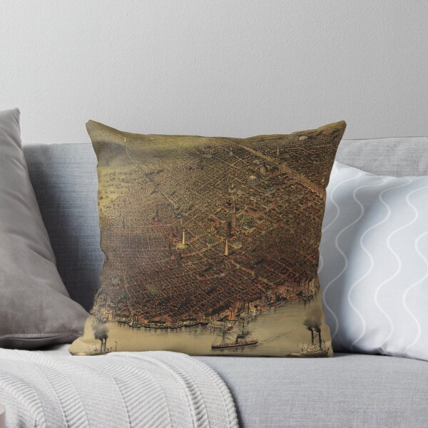 Item preview, Vintage Pictorial Map of New Orleans (1885) designed and sold by BravuraMedia.