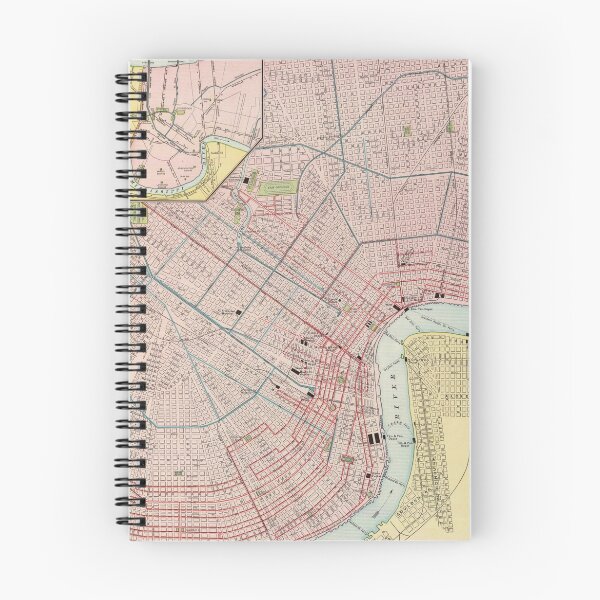 Item preview, Vintage Map of New Orleans Louisiana (1897) designed and sold by BravuraMedia.