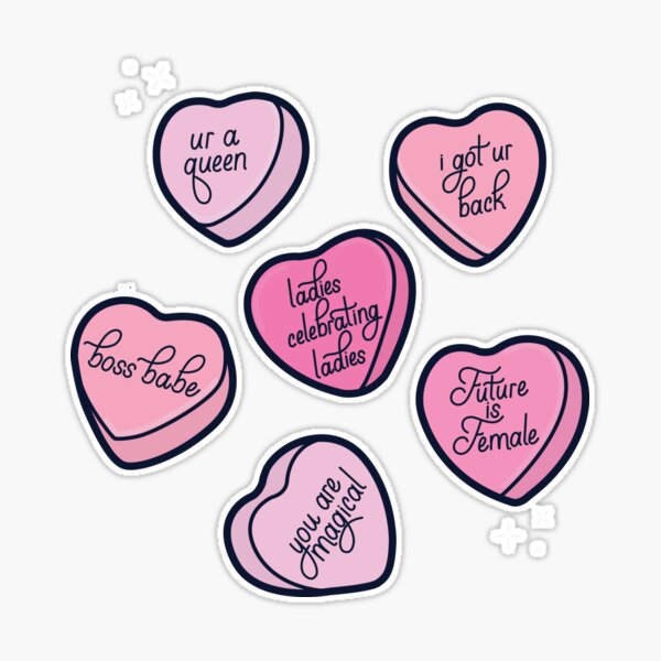 Candy Heart Valentine Stickers, Conversation Heart gift bag stickers,  Personalized Valentine Day Stickers, Girls Valentine's Day Gift Tag