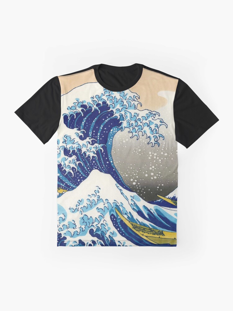 "Katsushika Hokusai - The Great Wave Of Kanagawa" T-shirt For Sale By ...