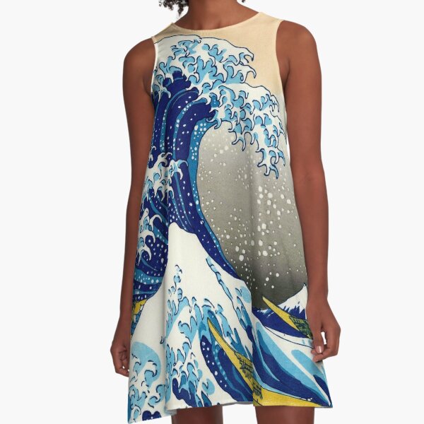 great wave off kanagawa dress