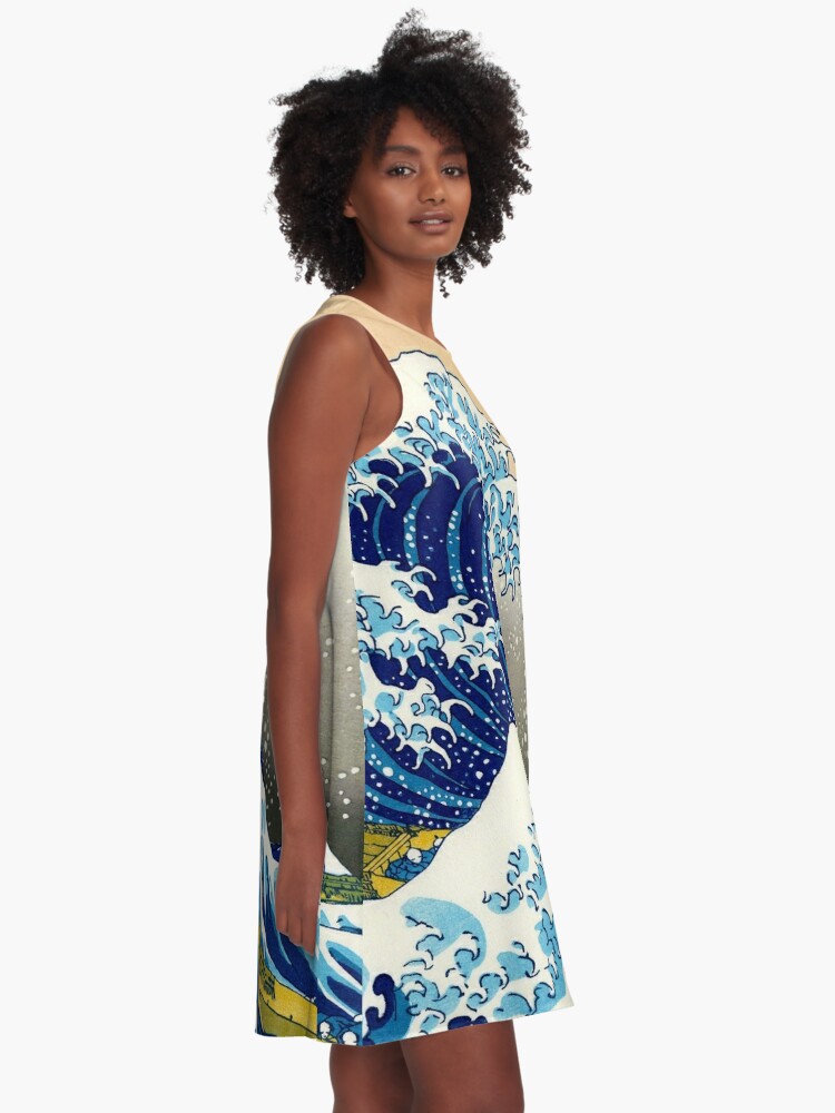 great wave off kanagawa dress