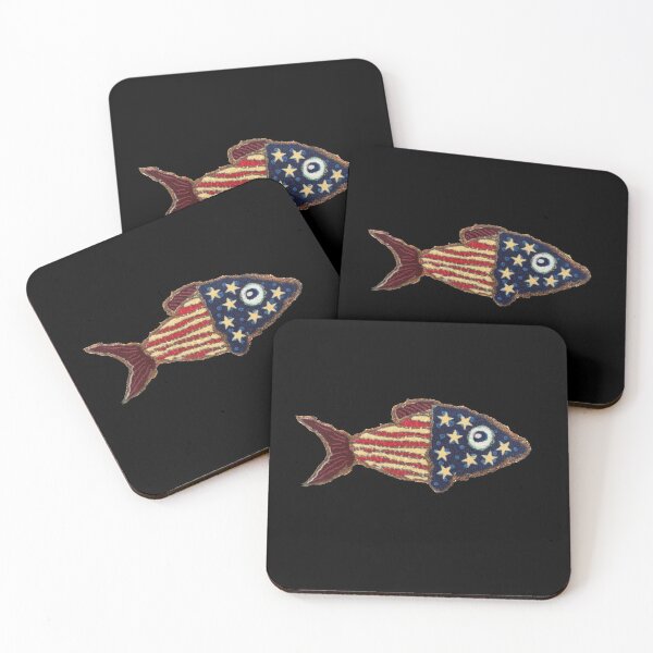 Item preview, Big eyed fish flag designed and sold by granprints.