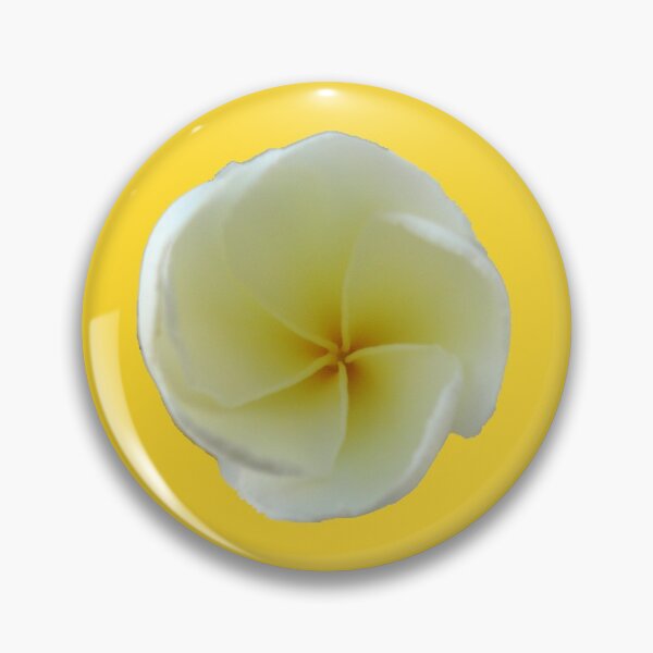Item preview, Frangipani Bud - White and Yellow on Yellow designed and sold by STHogan.