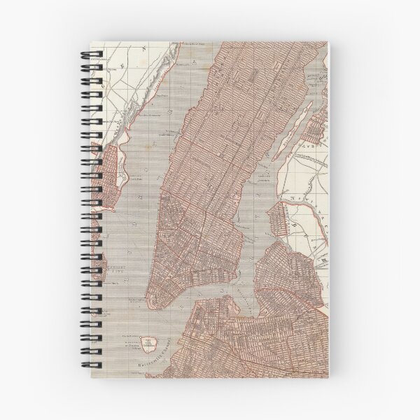 Item preview, Vintage Map of New York City (1845) 2 designed and sold by BravuraMedia.