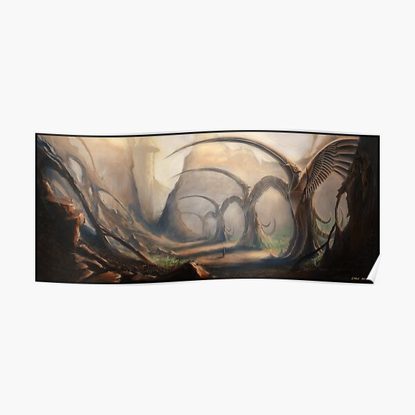 Valley of the Bird Statues Poster