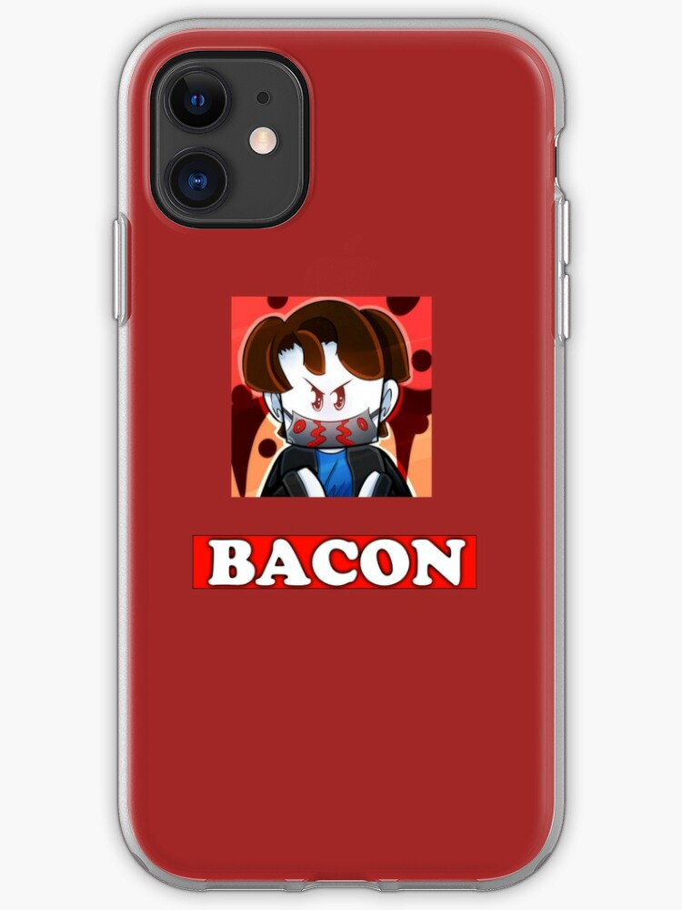 Username Bacon Iphone Case Cover By Angel1906 Redbubble - bacon shirt roblox red