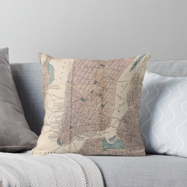 Item preview, Vintage Map of New York City (1867) designed and sold by BravuraMedia.