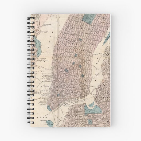 Item preview, Vintage Map of New York City (1867) designed and sold by BravuraMedia.
