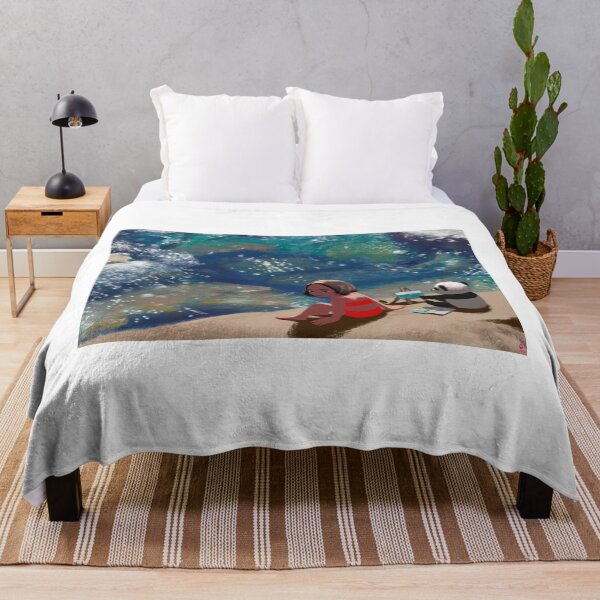 Item preview, A Girl and Her Panda and Summer Holidays by the Seashore designed and sold by 3WishStudios.