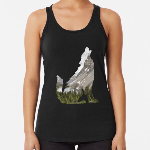 Item preview, Double Exposure Animals Wolf Gift Idea designed and sold by vicoli-shirts.