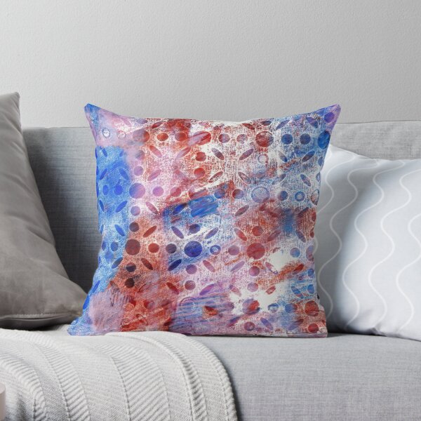 Colors of July Throw Pillow