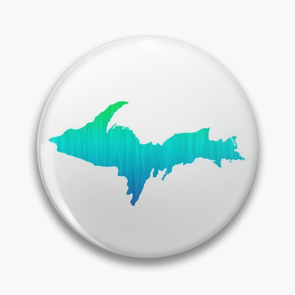 Item preview, UP Upper Peninsula Blue Green Ombre Graphic Yooper 906 Shirt designed and sold by Destinations Souvenirs.