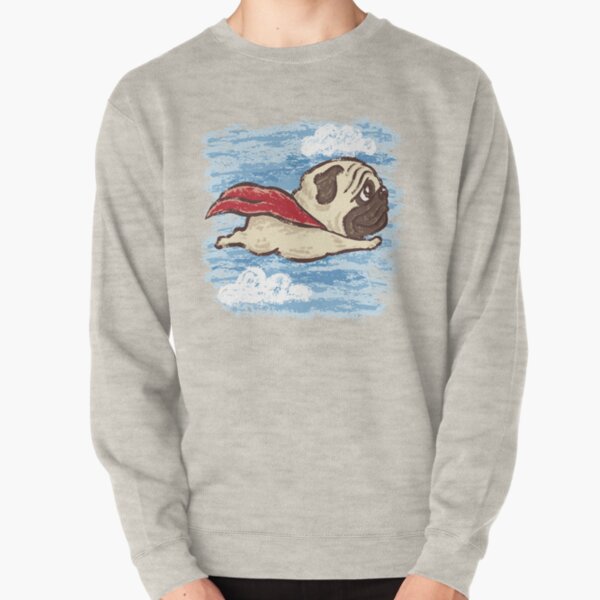 Flying Pug Pullover Sweatshirt