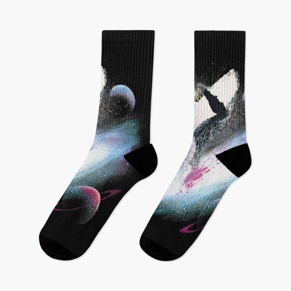 Item preview, Space Whale TShirt Divertida y surrealista ballena saltando de una galaxia designed and sold by stiffla6.