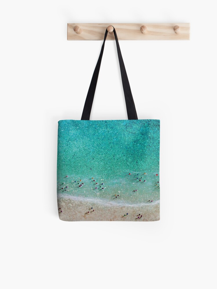 Thumbnail 1 of 2, Tote Bag, Bayside Bathers designed and sold by Nicole Grimm-Hewitt.